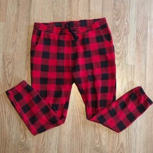 Red and black Plaid pants